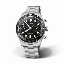 Oris Divers Sixty Five Chronograph 40mm Mens details Black Stainless Steel 01 771 7791 4054-07 8 20 18
