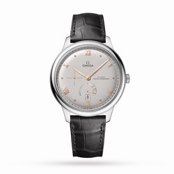 Omega De Ville Prestige Co-Axial Chronometer Power Reserve 41mm Mens details Silver O43413412106001