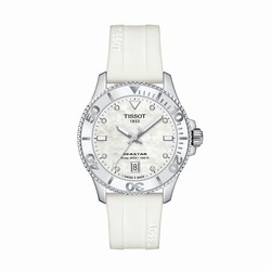 Tissot T-Sport Seastar 1000 36mm Ladies details Mother Of Pearl T1202101711600