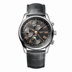 Longines Master Collection 40mm Mens details Grey Alligator L26734612