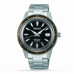 Seiko Black 40.5mm Mens details SRPG07J1