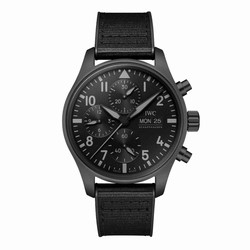 IWC Pilot's Chronograph Top Gun Ceratanium 41mm Mens details Black IW388106