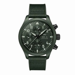 IWC Pilot's Chronograph Top Gun Edition Woodland 44.5mm Mens details Green IW389106