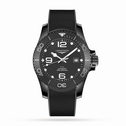 Longines All-black Ceramic Hydroconquest 43mm Automatic Mens details L37844569