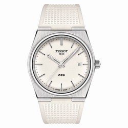 Tissot PRX Quartz 40mm Mens details White T1374101701100