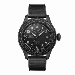 IWC Pilot's Timezoner Top Gun Ceratanium 46mm Mens details Black IW395505