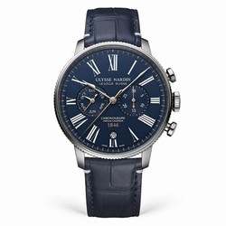 Ulysse Nardin Marine Torpilleur Chronograph 44mm Stainless Steel Case And Bezel 1533-320LE-3A-175/1B
