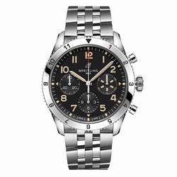 Breitling Classic AVI Chronograph 42 P-51 Mustang Stainless Steel details A233803A1B1A1