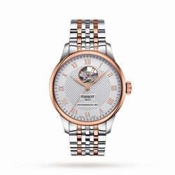 Tissot T-Classic Le Locle Powermatic 80 Open Heart 39mm Mens details T0064072203302