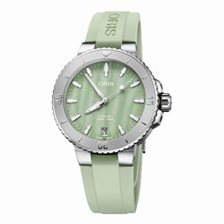 Oris Aquis Date 36.5mm Unisex details Green 01 733 7770 4157-07 4 18 67FC