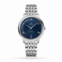 Omega De Ville Prestige Co-Axial Master Chronometer 40mm Mens details Blue O43410402003001