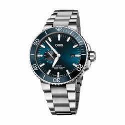 Oris Aquis 45.5mm Mens details Blue Stainless Steel 01 743 7733 4155-07 8 24 05PEB