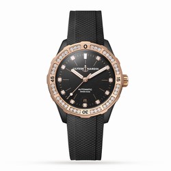 Ulysse Nardin Diver 39mm Black DLC Stainless Steel Case 8165-182B-3/BLACK