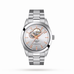 Tissot T-Classic Gentleman Open Heart 40mm Mens details T1274071103101