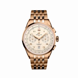 Breitling Premier B01 Chronograph 42mm Mens details Silver 18ct Rose Gold RB0145371G1R1