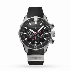 Ulysse Nardin Diver Chronograph 44mm Titanium Case And Bezel 1503-170-3/92