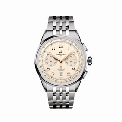 Breitling Premier B01 Chronograph 42mm Mens details Cream Stainless Steel AB0145211G1A1