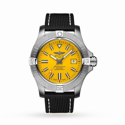 Breitling Avenger Automatic 45 Seawolf Stainless Steel Leather Strap details A17319101I1X2