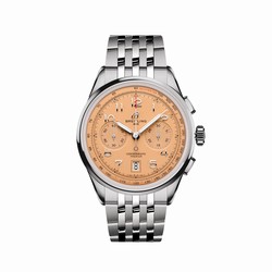 Breitling Premier B01 Chronograph 42mm Mens details Copper Stainless Steel AB0145331K1A1