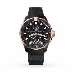 Ulysse Nardin Diver 44mm Black DLC Titanium Case 1185-170-3/BLACK