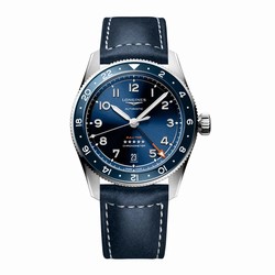 Longines Spirit Zulu Time 39mm Mens details Blue L38024932