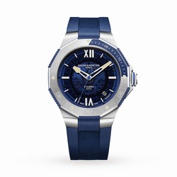 Baume & Mercier Riviera Automatic 42mm Mens details Blue BMOA10716