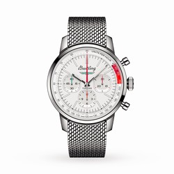 Breitling Top Time B01 Classic Cars Ford Thunderbird 41mm Mens details Mesh Strap AB01766A1A1A1