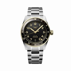 Longines Spirit Zulu Time 39mm Mens details Black Stainless Steel L38025536