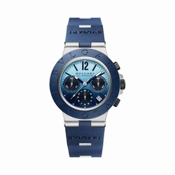 Bvlgari Aluminium Limited Edition 40mm Mens details Blue 103844