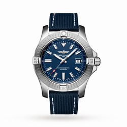 Breitling Avenger Automatic 43 Stainless Steel Leather Strap details A17318101C1X2