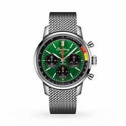 Breitling Top Time B01 Classic Cars Ford Mustang 41mm Mens details Mesh Strap AB01762A1L1A1