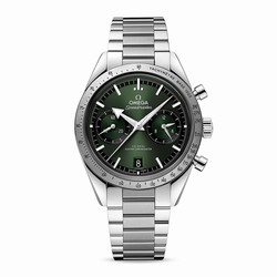 Omega Speedmaster 57 Co-Axial Master Chronometer Chronograph 40.5mm Mens details Green O33210415110001