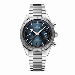 Omega Speedmaster 57 Co-Axial Master Chronometer Chronograph 40.5mm Mens details Blue O33210415103001