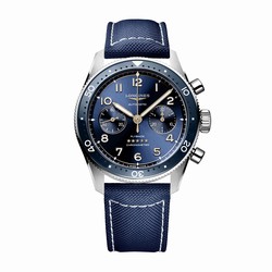 Longines Spirit Flyback 42mm Steel Blue Fabric Strap Blue Sunray Dial L38214932