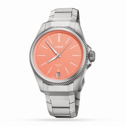 Oris ProPilot X Calibre 400 39mm Mens details Salmon 01 400 7778 7158-07 7 20 01TLC