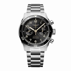Longines Spirit Flyback 42mm Stainless Steel Black Sunray Dial L38214536