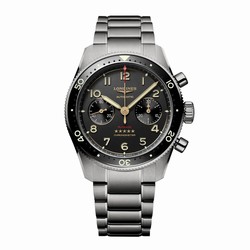 Longines Spirit Flyback Titanium 42mm Mens details Grey L38211536