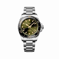 Longines Hydroconquest 41mm Mens details Green Stainless Steel L37904066