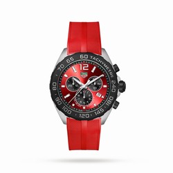 TAG Heuer Formula 1 Chronograph 43mm Mens details Red CAZ101AN.FT8055