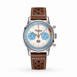 Breitling Top Time Deus 41 Stainless Steel - White details A233112A1A1X1