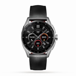 TAG Heuer Connected Calibre E4 42mm - 2022 - Steel Case (SBR80 42mm) - Black Leather Strap SBR8010.BC6608