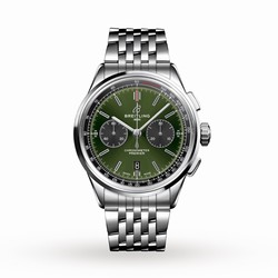 Breitling Premier B01 Chronograph 42 Bentley Stainless Steel details AB0118A11L1A1