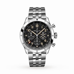 Breitling Super AVI B04 Chronograph GMT 46 P-51 Mustang details AB04453A1B1A1