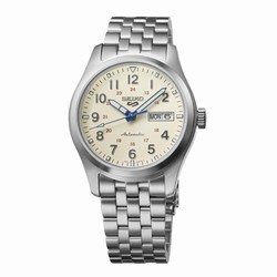 Seiko 5 Sports Laurel Limited Edition 39.5mm Mens details Cream SRPK41K1