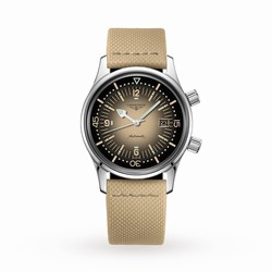 Longines Legend Diver 36mm Mens details Beige L33744302