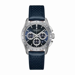 Hamilton Jazzmaster Performer Automatic Chronograph 42mm Mens details Blue H36616640