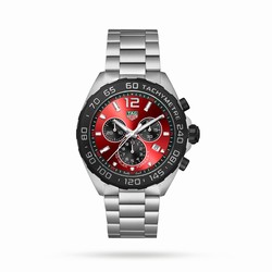 TAG Heuer Formula 1 Quartz Chronograph 200M 43mm Mens details Red CAZ101AN.BA0842