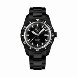 BALL Engineer II Skindiver Heritage Chronometer 42mm Mens details Black DD3208B-S2C-BK