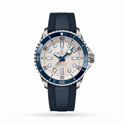 Breitling Superocean Automatic 42 Stainless Steel Rubber Strap details A17375E71G1S1
