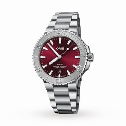 Oris Aquis Cherry Date 41.5mm Mens details 01 733 7766 4158-07 8 22 05PEB